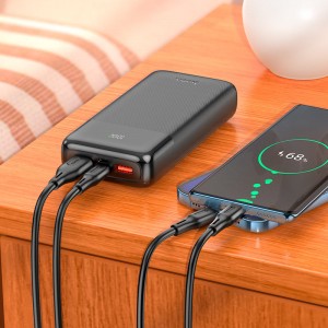 پاوربانک 20000 میلی آمپر سوپرفست شارژ 22.5 وات هوکو مدل hoco J121A