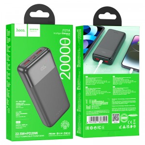 پاوربانک 20000 میلی آمپر سوپرفست شارژ 22.5 وات هوکو مدل hoco J121A