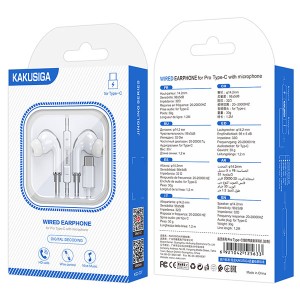 هندزفری تایپ سی کاکوسیگا مدل KAKUSIGA KSC-727 TYPE-C