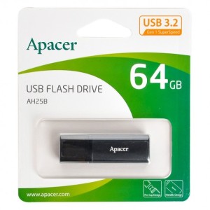 فلش مموری 64 گیگابایت اپیسر نسل USB 3.2 مدل APACER - AH25B