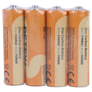 باتری قلمی 1.5 ولت دیتکس پلاس مدل Zinc Carbon R6P