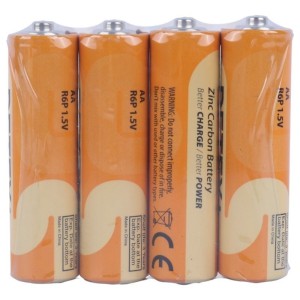 باتری قلمی 1.5 ولت دیتکس پلاس مدل Zinc Carbon R6P