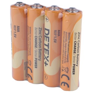 باتری نیم قلمی 1.5 ولت دیتکس پلاس مدل Zinc Carbon R03P