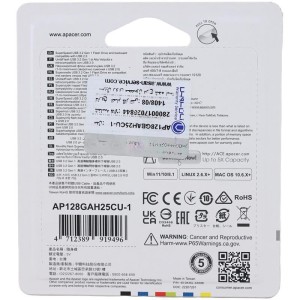 فلش مموری 128 گیگابایت اپیسر نسل USB 3.2 مدل APACER-AH25C