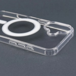 پک دو عددی قاب مگ‌سیف شفاف Magnetic آیفون 16