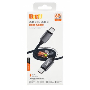 کابل شارژ 60 وات تایپ سی به تایپ سی پی کیو بی دی مدل pqbd PQ-c05cc