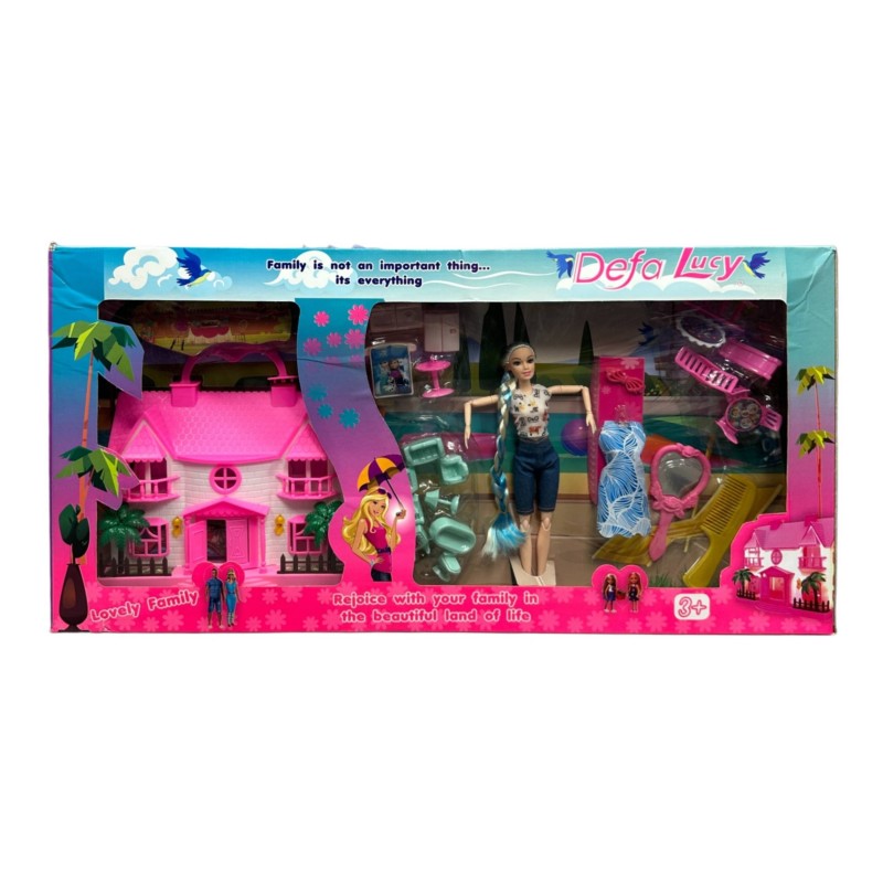 ست کامل باربی با کلبه