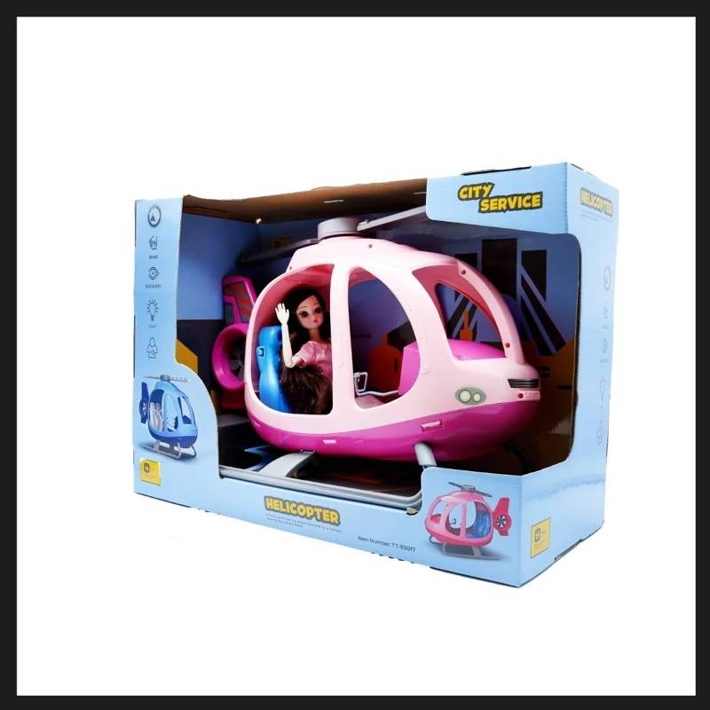 بالگرد اسباب‌بازی امدادی مدل City Service همراه با عروسک