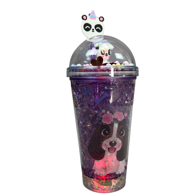 ماگ اسموتی مدل دو جداره سیلیکوژل طرح سگ