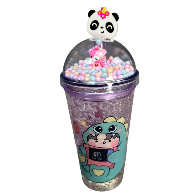 ماگ اسموتی مدل دو جداره سیلیکوژل طرح خرس پاندا