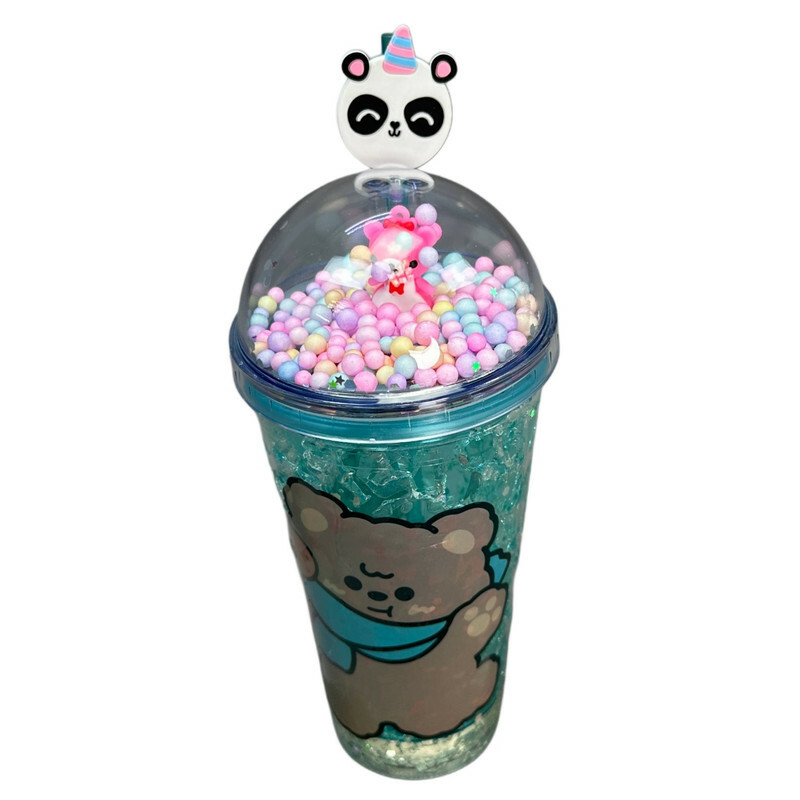 ماگ اسموتی مدل دو جداره سیلیکوژل طرح خرس پاندا