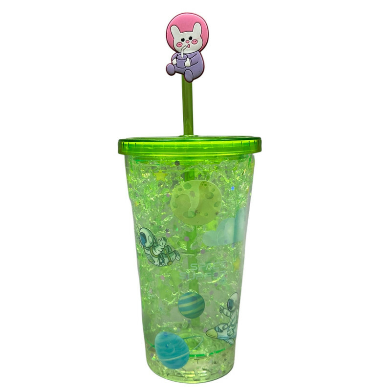 ماگ اسموتی مدل دو جداره سیلیکوژل طرح فضانورد