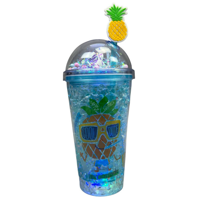 ماگ مدل دو جداره سیلیکوژل طرح آناناس