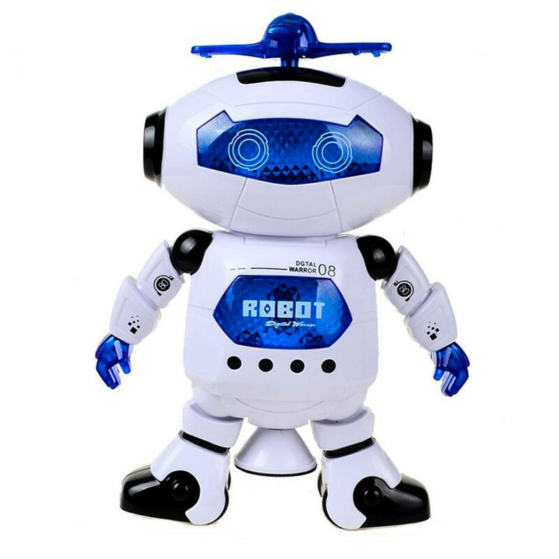 ربات مدل آدم آهنی چرخشی لیزری رقاص