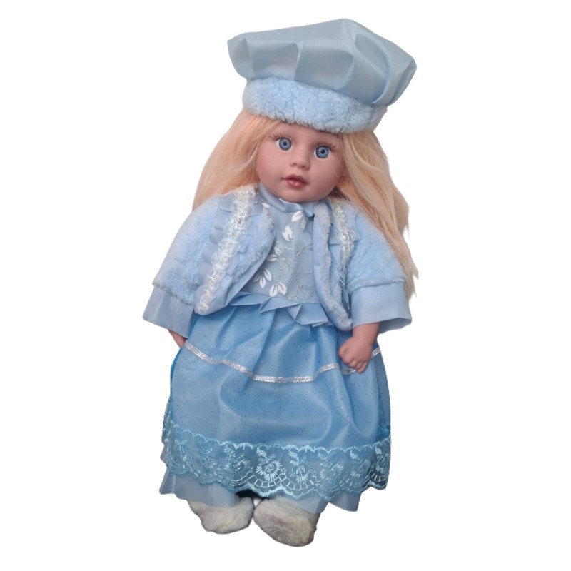 عروسک موزیکال دخترانه کلاسیک با لباس مدل پرنسس 18 اینچ