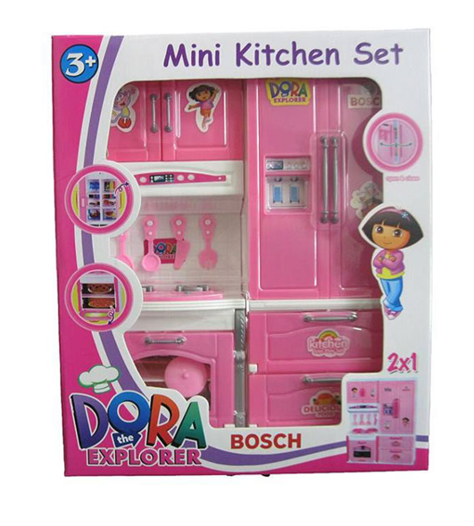 ست اسباب‌بازی آشپزخانه کودک دورا مدل 2در 1
