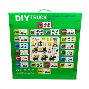 ست کامیون ارتشی 4 در 1 برند ALSET (DIY TRUCK 4in1)