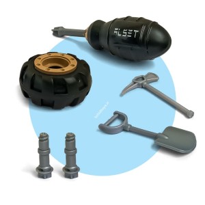 ست کامیون ارتشی 4 در 1 برند ALSET (DIY TRUCK 4in1)