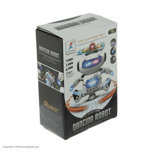ربات مدل آدم آهنی چرخشی لیزری رقاص