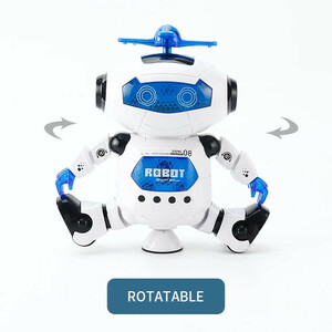 ربات مدل آدم آهنی چرخشی لیزری رقاص