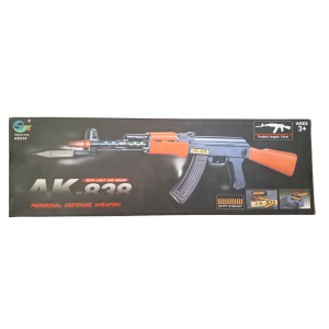 تفنگ اسباب بازی کلاشینکف موزیکال چاقوپرتاب کن AK838