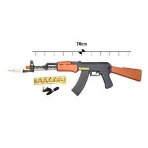 تفنگ اسباب بازی کلاشینکف موزیکال چاقوپرتاب کن AK838