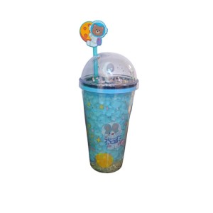 ماگ اسموتی دو جداره سیلیکوژل طرح خرگوش فضانورد کد116