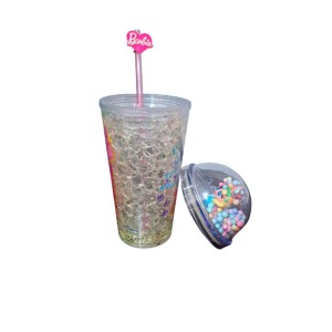 ماگ اسموتی دو جداره سیلیکوژل طرح باربی و سگ کد110