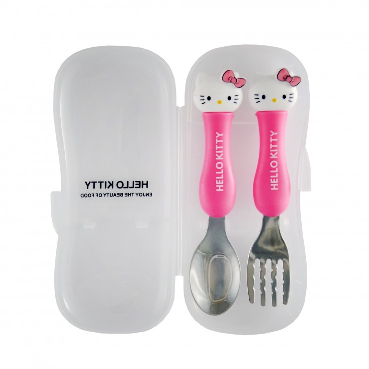 قاشق چنگال دسته سیلیکونی کیتی