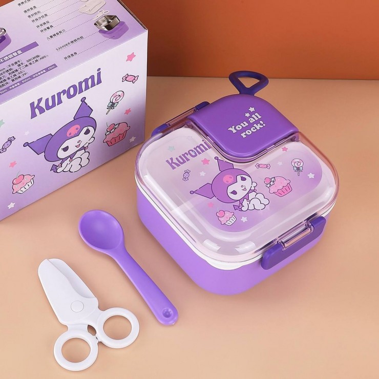 ظرف غذای مکعبی استیل کرومی