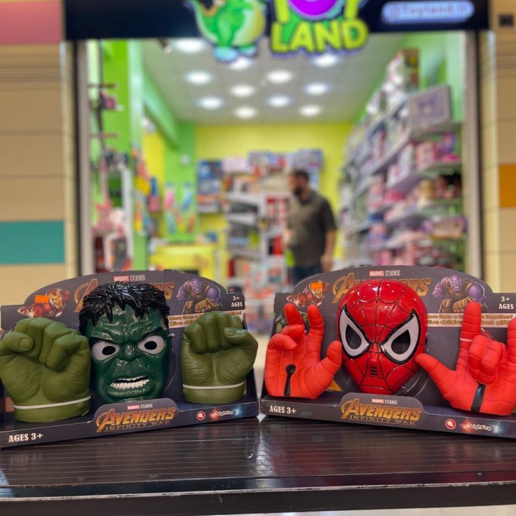 ماسک و دستکش اسپایدرمن و هالک