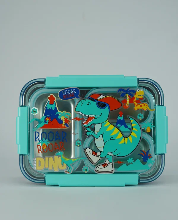 ظرف غذا استیل طرح دایناسور وست