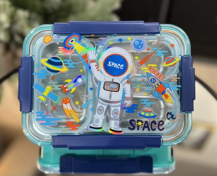 ظرف غذا استیل طرح فضانورد وست