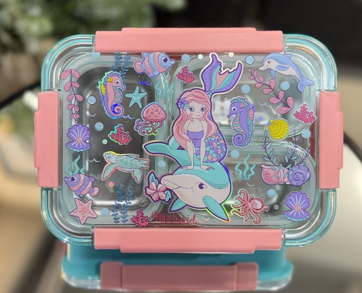 ظرف غذا استیل طرح پری دریایی وست