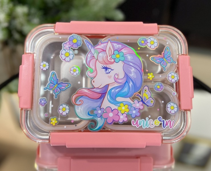 ظرف غذا استیل طرح تک شاخ وست