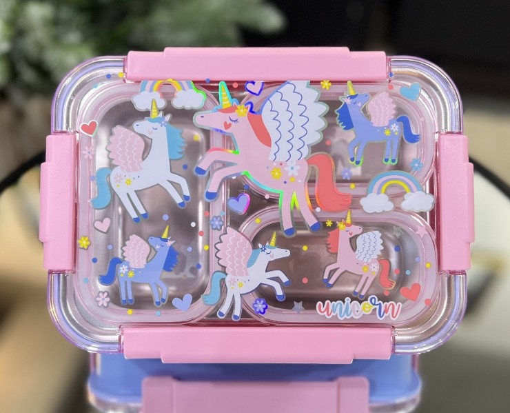 ظرف غذا استیل طرح یونیکورن وست