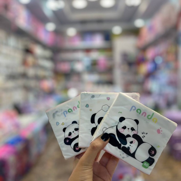 دستمال کاغذی جیبی طرح پاندا