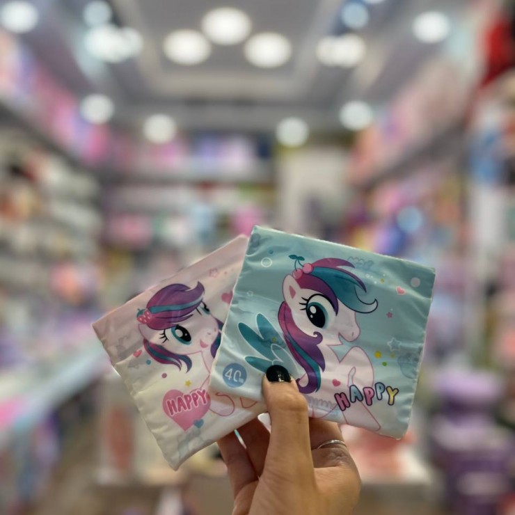 دستمال کاغذی جیبی طرح پونی