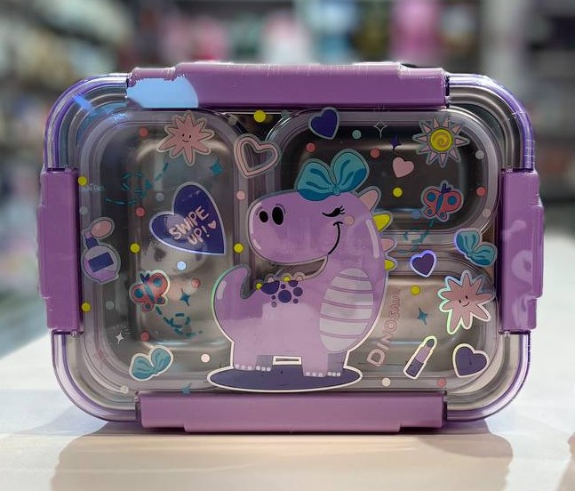 ظرف غذا استیل طرح دایناسور وست