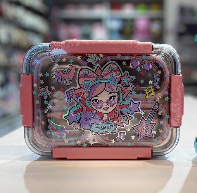 ظرف غذا استیل طرح دخترانه وست