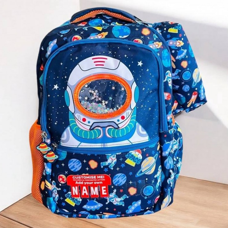 کوله مدرسه طرح فضانورد وست با جامدادی