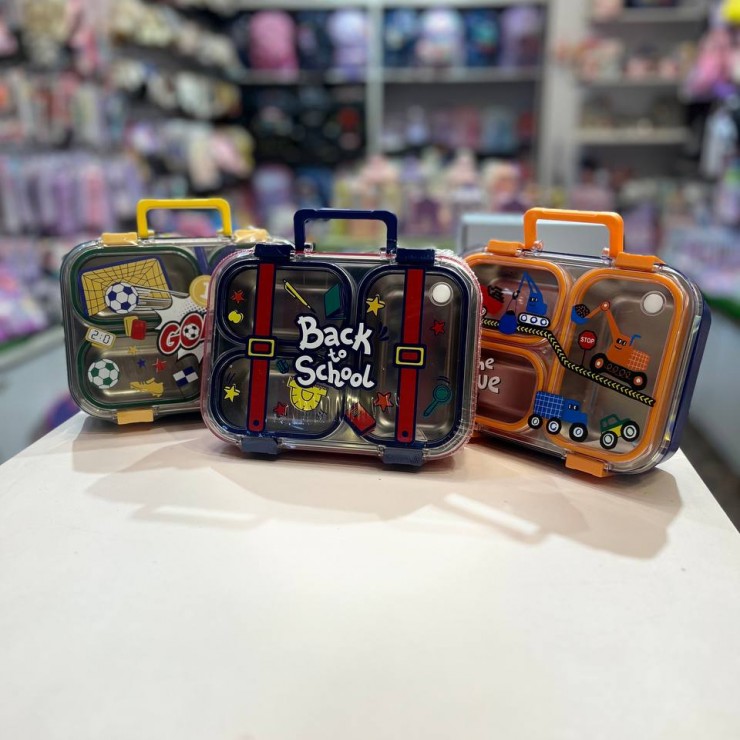 ظرف غذا استیل طرح دار