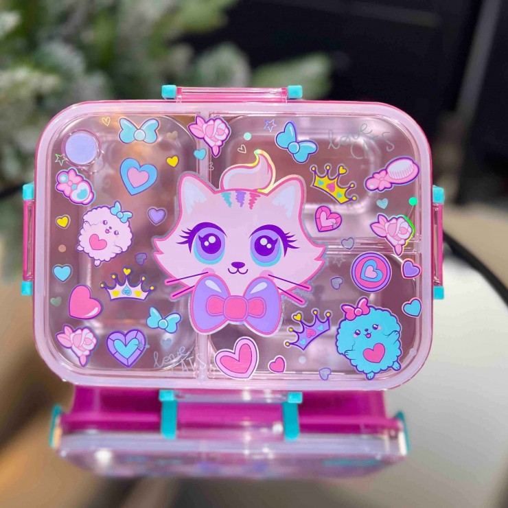 ظرف غذا استیل طرح گربه وست