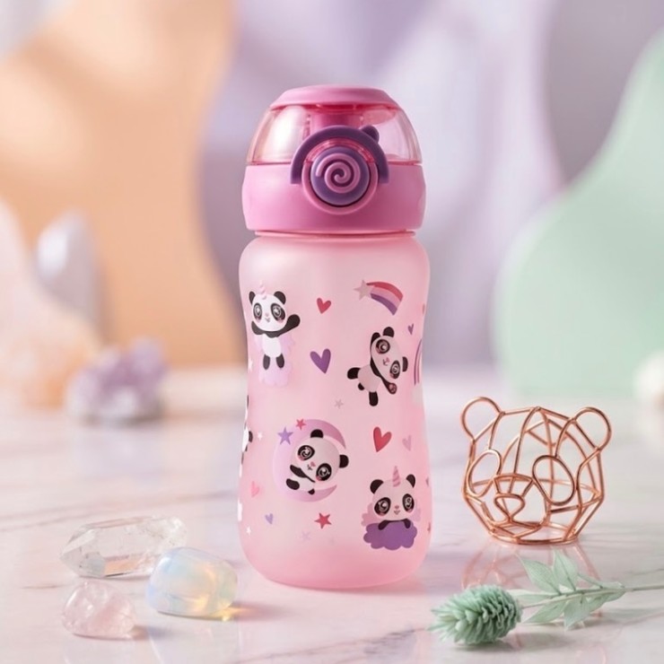قمقمه 400ml نی دار طرح پاندا