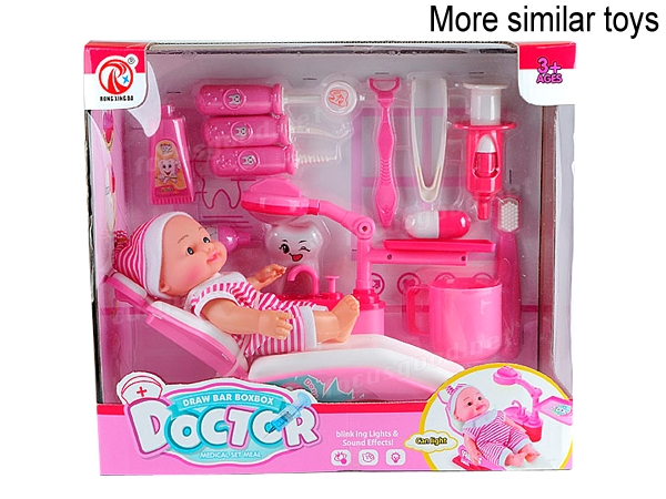 ست عروسک و تخت  دندانپزشکی