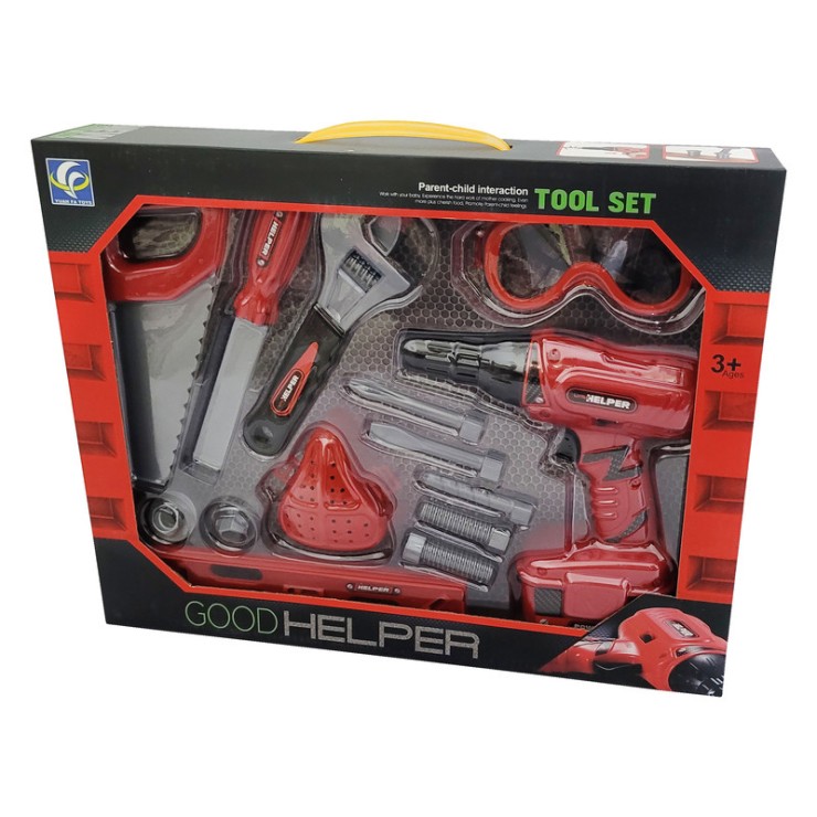 ست اسباب بازی ابزار مدل دریل  مجموعه 13 عددی