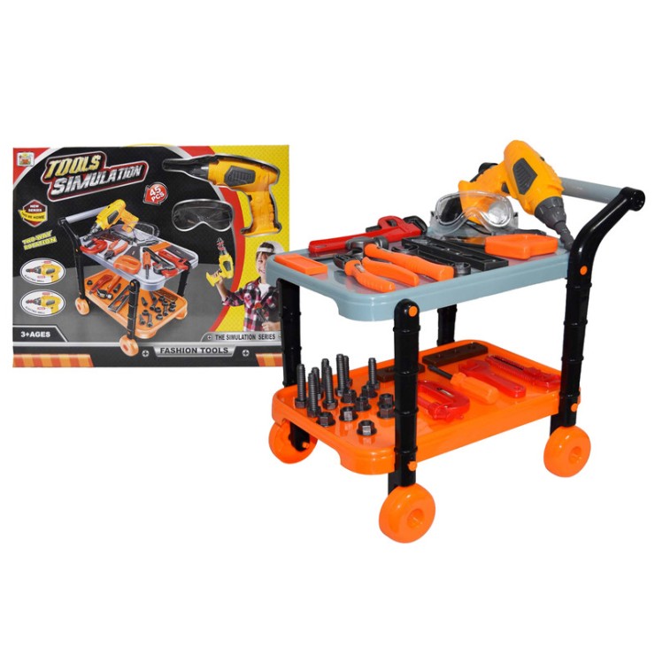 ست ابزار با میز کار سیار Tools Simulation
