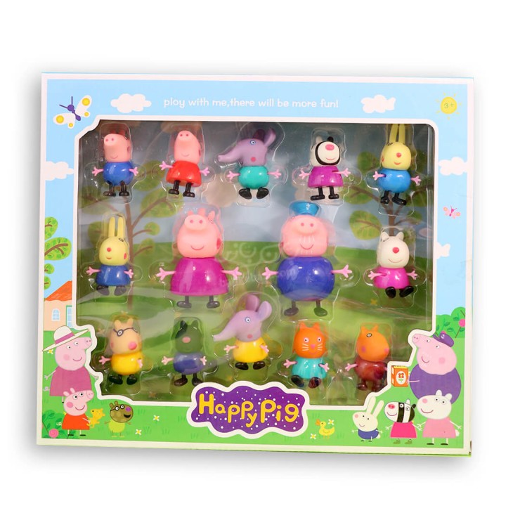 فیگور مدل پپا پیگ مجموعه 14 عددی