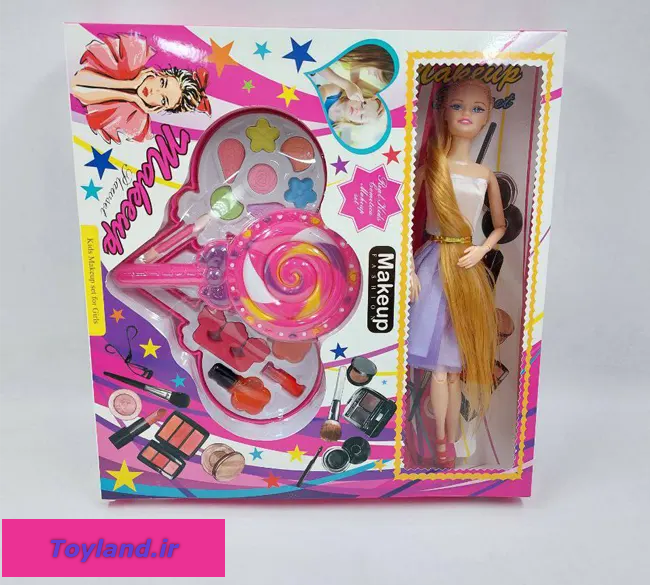 باربی با لوازم ارایشی