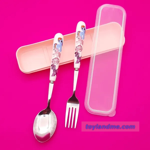 قاشق چنگال دسته سرامیکی پونی